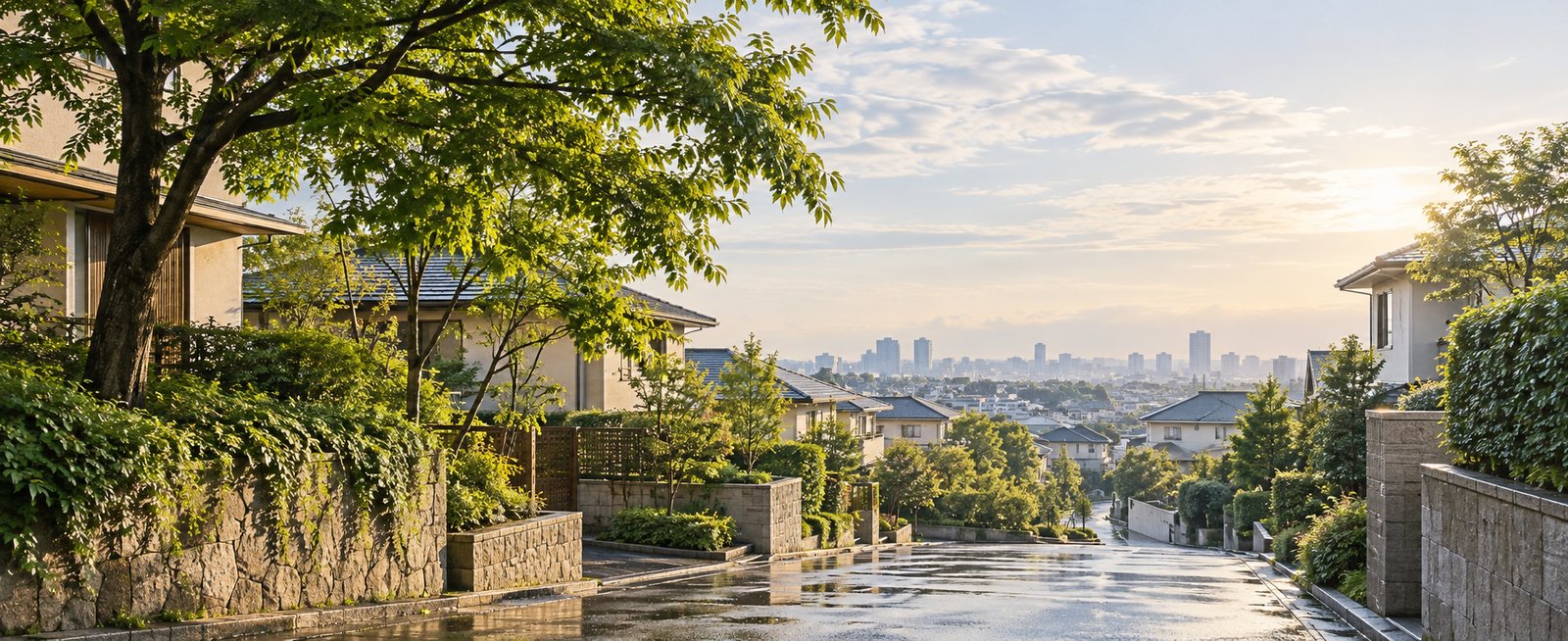 イメージ写真:街路樹のある住宅街